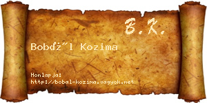 Bobál Kozima névjegykártya